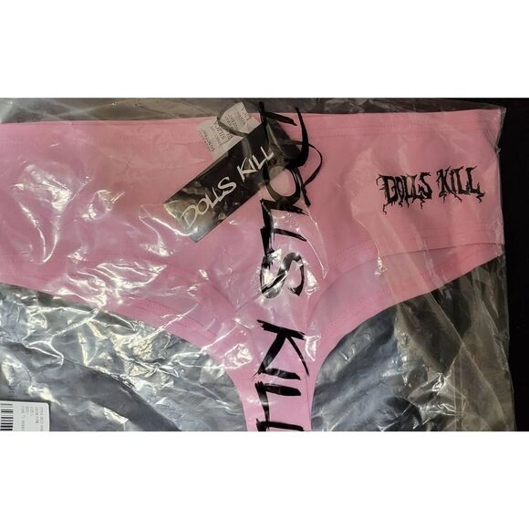 Dolls Kill Unreleased "I Heart Parties" Cheeky Panty - Picture 2 of 4
